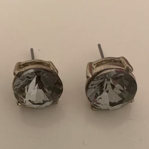 Charcoal stud earrings